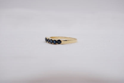 “ Blues “ Vintage Geelgouden ring