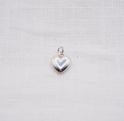 Vintage Zilveren bedel hart