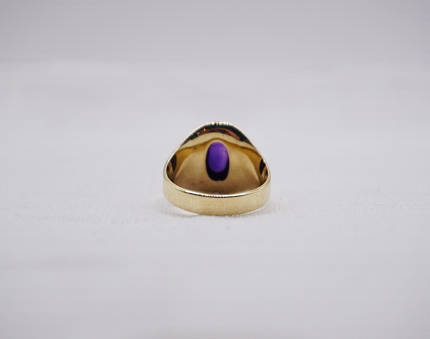 “ Round Retro “ Vintage Geelgouden ring