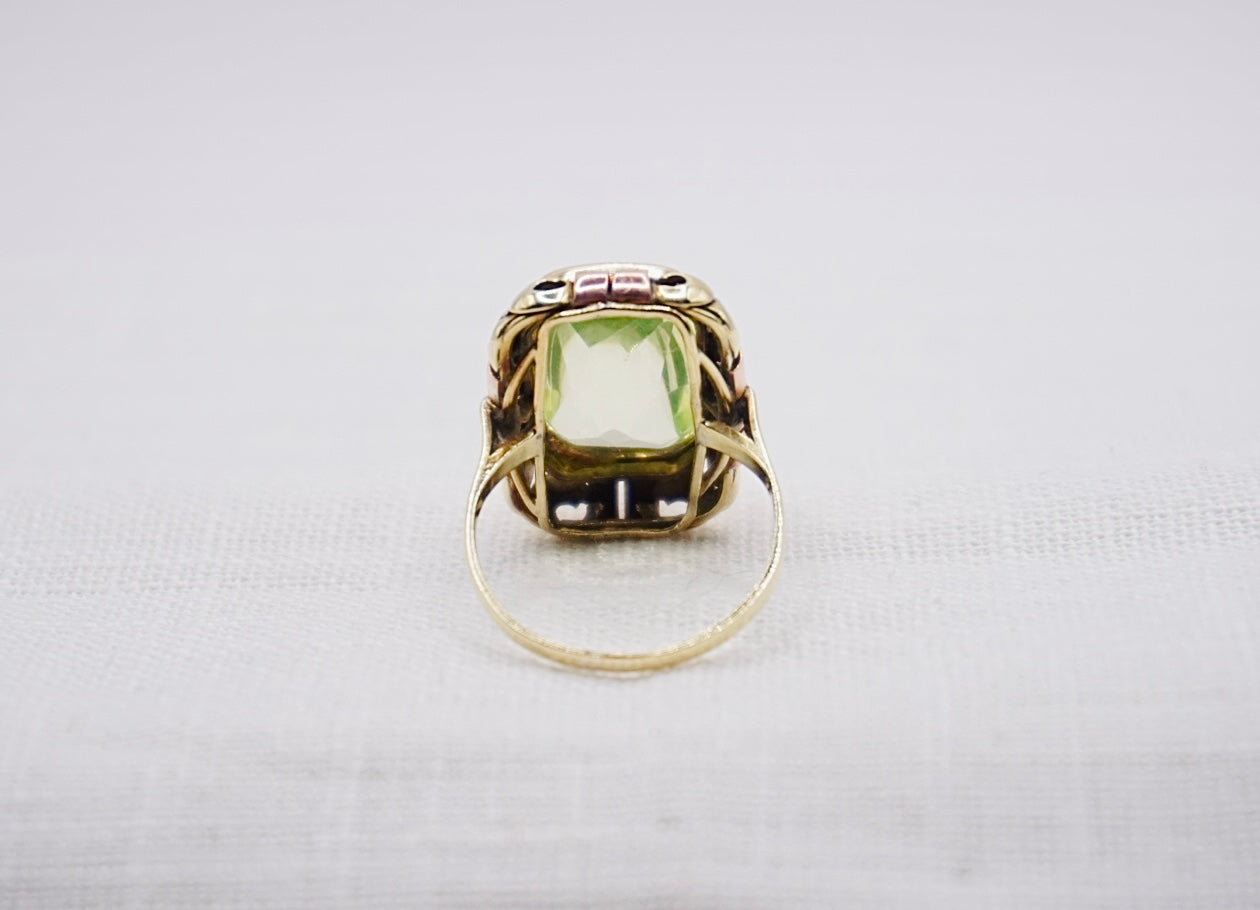 “ Lime “ Vintage goudenring