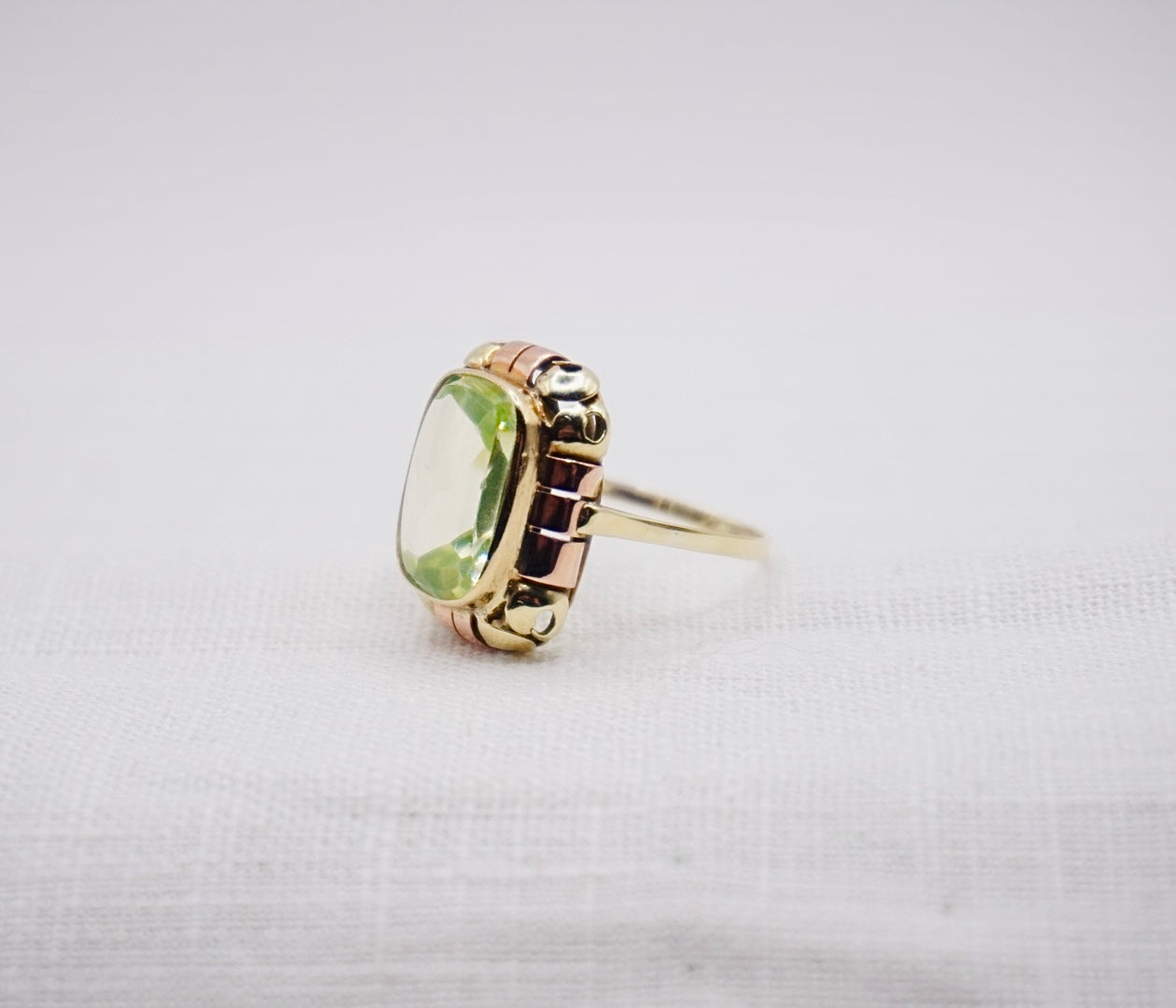 “ Lime “ Vintage goudenring