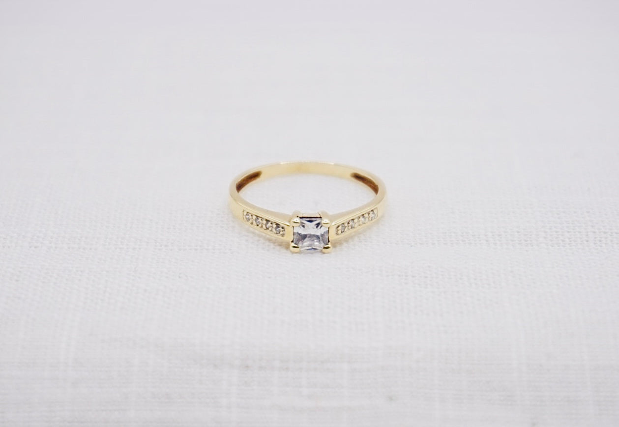 “ Original “ Vintage Geelgouden ring