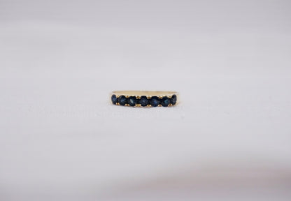 “ Blues “ Vintage Geelgouden ring