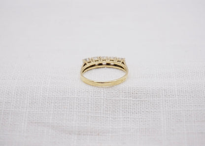 “ Line “ Vintage Geelgouden ring