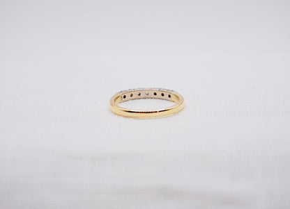 “ Diamonds “ Vintage Geelgouden ring