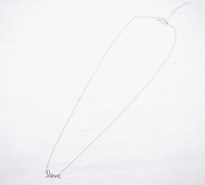 Zilveren ketting LOVE