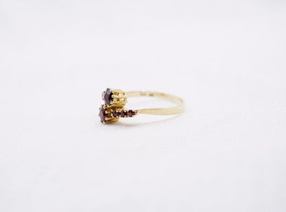 “ Toi et Moi “ Vintage Geelgouden ring