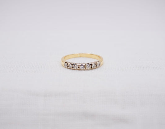 “ Diamonds “ Vintage Geelgouden ring