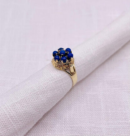 “ Flower “ Vintage Geelgouden ring