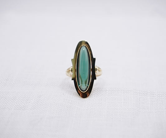 “ Jungle “ Vintage Geelgouden ring